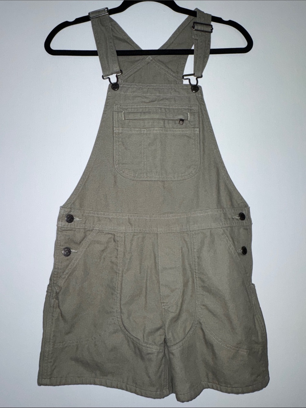 Patagonia Olive Green Women's Short Overalls